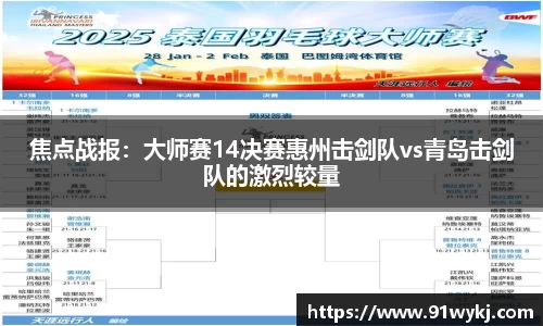 焦点战报：大师赛14决赛惠州击剑队vs青岛击剑队的激烈较量